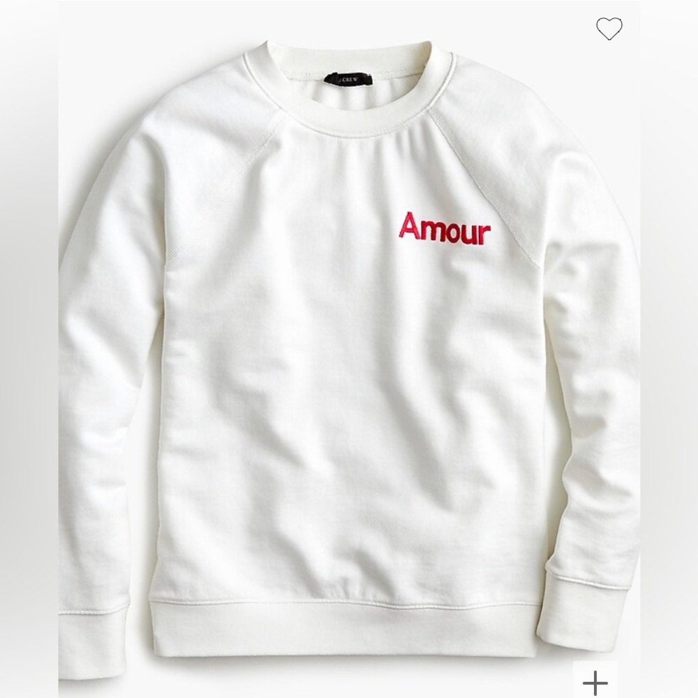 J. Crew Sweatshirt with Amour